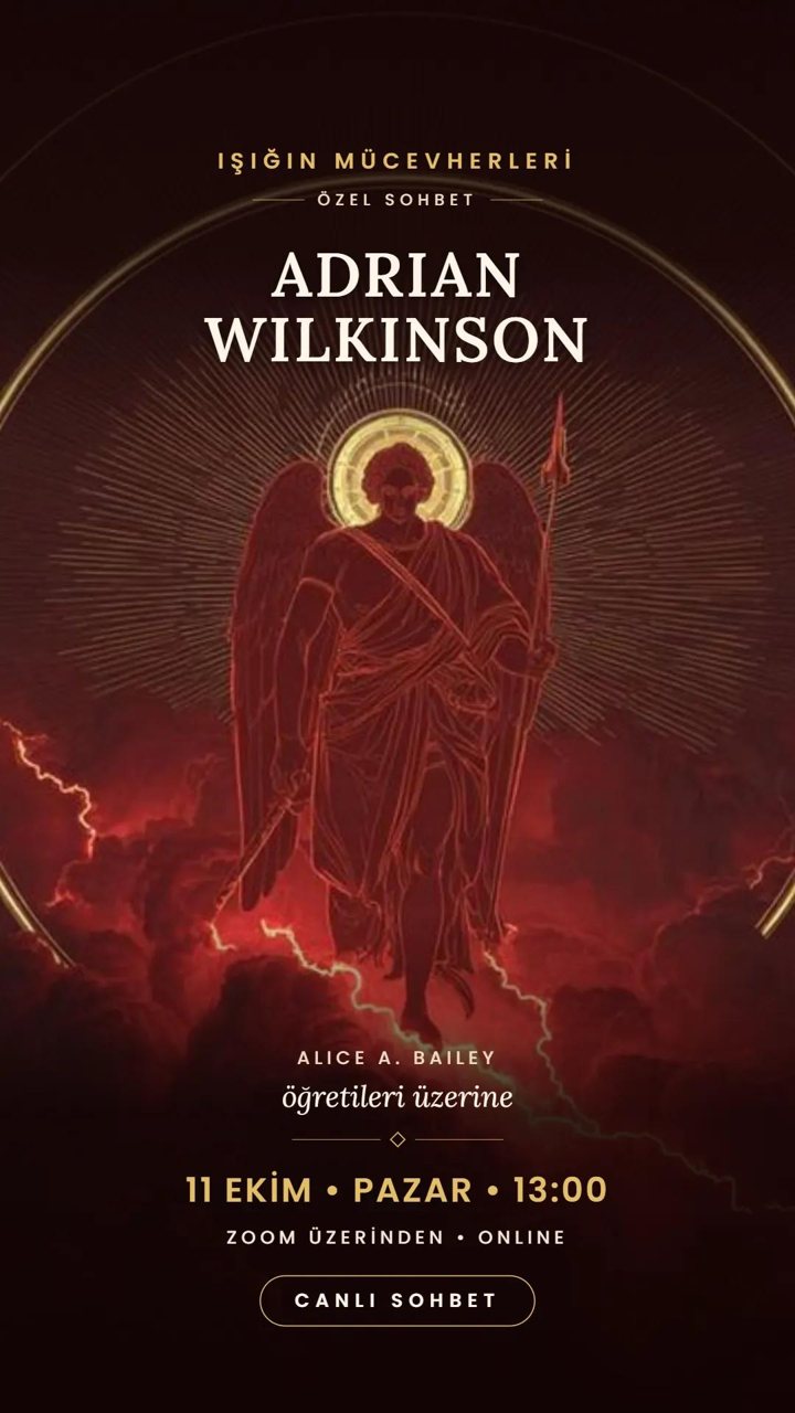 Adrian Wilkinson, Alice A. Bailey Öğretileri Üzerine afişi